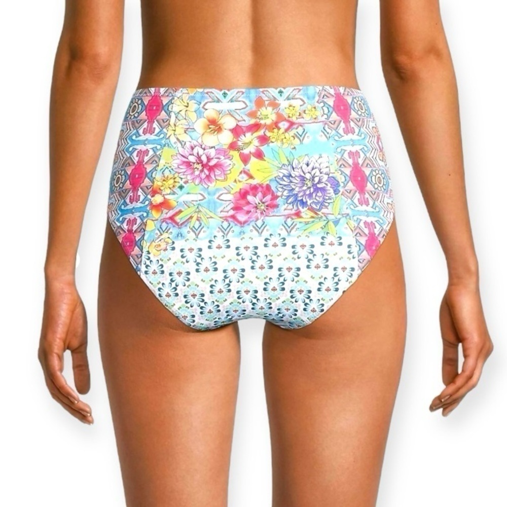 Johnny Was Pearce High Waisted Bikini Bottoms Size Small‎ MSRP $108 NWOT - Picture 2 of 7